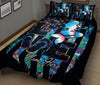 Ohaprints-Quilt-Bed-Set-Pillowcase-Sea-Ocean-Love-Mermaid-Scale-Black-Us-Flag-Hologram-Custom-Personalized-Name-Blanket-Bedspread-Bedding-928-King (90&#39;&#39; x 100&#39;&#39;)
