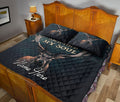 Ohaprints-Quilt-Bed-Set-Pillowcase-Deer-Buck-Into-Forest-I-Go-Hunting-Hunter-3D-Printed-Custom-Personalized-Name-Blanket-Bedspread-Bedding-1508-Queen (80'' x 90'')