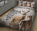 Ohaprints-Quilt-Bed-Set-Pillowcase-Deer-Hunting-Hunter-Couple-Buck-Doe-This-Is-Us-Brown-Custom-Personalized-Name-Blanket-Bedspread-Bedding-1509-King (90'' x 100'')