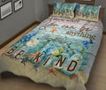 Ohaprints-Quilt-Bed-Set-Pillowcase-Sea-Ocean-Beach-Lover-Be-Kind-Flower-Jar-Wood-Pattern-Custom-Personalized-Name-Blanket-Bedspread-Bedding-2094-King (90'' x 100'')