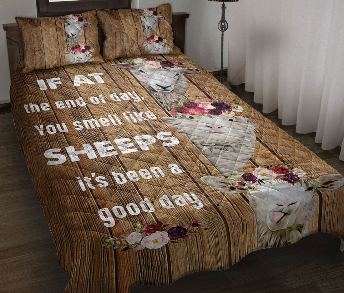 Ohaprints-Quilt-Bed-Set-Pillowcase-Rustic-Brown-Farm-Animal-Smell-Like-Sheep-Farmer-All-Season-Blanket-Bedspread-Bedding-1865-Throw (55'' x 60'')