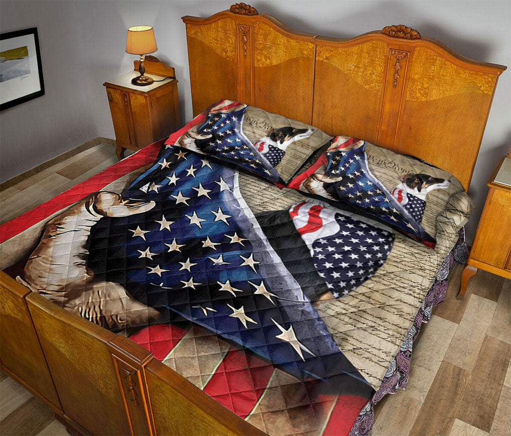 Ohaprints-Quilt-Bed-Set-Pillowcase-Border-Collie-Patriotic-Dog-Lover-American-History-Us-Flag-We-The-People-Blanket-Bedspread-Bedding-260-Queen (80'' x 90'')