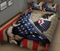 Ohaprints-Quilt-Bed-Set-Pillowcase-Border-Collie-Patriotic-Dog-Lover-American-History-Us-Flag-We-The-People-Blanket-Bedspread-Bedding-260-King (90'' x 100'')