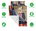 Ohaprints-Quilt-Bed-Set-Pillowcase-Golden-Retriever-Dog-Lover-American-Flag-We-People-Custom-Personalized-Name-Blanket-Bedspread-Bedding-262-Double (70'' x 80'')