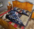 Ohaprints-Quilt-Bed-Set-Pillowcase-Chocolate-Patriotic-Dog-Lover-American-Flag-We-People-Custom-Personalized-Name-Blanket-Bedspread-Bedding-1188-Queen (80'' x 90'')