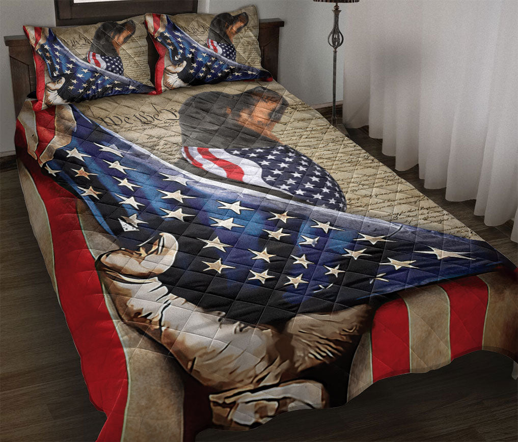 Ohaprints-Quilt-Bed-Set-Pillowcase-Rottweiler-Patriotic-Dog-Lover-American-History-Us-Flag-We-The-People-Blanket-Bedspread-Bedding-263-Throw (55'' x 60'')