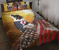 Ohaprints-Quilt-Bed-Set-Pillowcase-Border-Collie-Patriotic-Dog-Lover-American-Eagle-Us-Flag-We-The-People-Blanket-Bedspread-Bedding-1434-Throw (55'' x 60'')