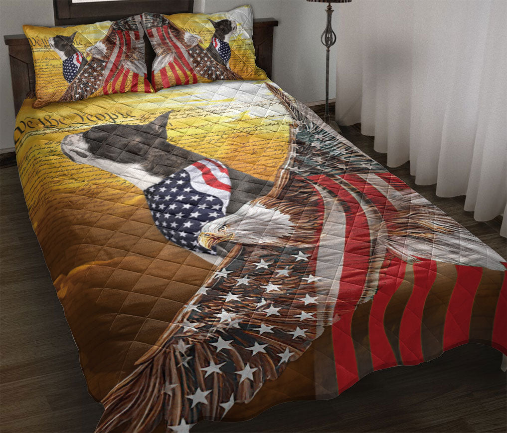 Ohaprints-Quilt-Bed-Set-Pillowcase-Boston-Terrier-Patriotic-Dog-Lover-American-Eagle-Us-Flag-We-The-People-Blanket-Bedspread-Bedding-2020-Throw (55'' x 60'')