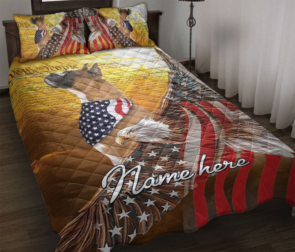 Ohaprints-Quilt-Bed-Set-Pillowcase-Boxer-Patriotic-Dog-American-Eagle-Us-Flag-We-People-Custom-Personalized-Name-Blanket-Bedspread-Bedding-2363-Throw (55'' x 60'')