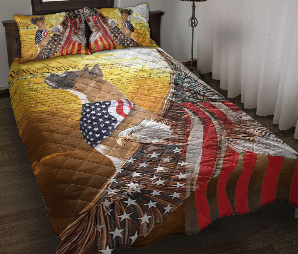 Ohaprints-Quilt-Bed-Set-Pillowcase-Boxer-Patriotic-Dog-Lover-American-Eagle-Us-Flag-We-The-People-Blanket-Bedspread-Bedding-2614-Throw (55'' x 60'')