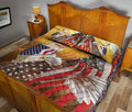 Ohaprints-Quilt-Bed-Set-Pillowcase-Golden-Retriever-Patriotic-Dog-Lover-American-Eagle-Us-Flag-We-The-People-Blanket-Bedspread-Bedding-2615-Queen (80'' x 90'')