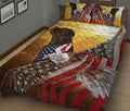 Ohaprints-Quilt-Bed-Set-Pillowcase-Chocolate-Labrador-Patriotic-Dog-Lover-American-Eagle-Us-Flag-We-The-People-Blanket-Bedspread-Bedding-856-King (90'' x 100'')