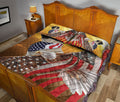 Ohaprints-Quilt-Bed-Set-Pillowcase-Pug-Patriotic-Dog-Lover-American-Eagle-Us-Flag-We-The-People-Blanket-Bedspread-Bedding-1436-Queen (80'' x 90'')