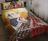 Ohaprints-Quilt-Bed-Set-Pillowcase-Westie-West-Highland-Terrier-Dog-American-Eagle-Flag-Custom-Personalized-Name-Blanket-Bedspread-Bedding-2616-Throw (55&#39;&#39; x 60&#39;&#39;)