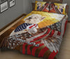 Ohaprints-Quilt-Bed-Set-Pillowcase-Westie-West-Highland-Terrier-Dog-American-Eagle-Flag-Custom-Personalized-Name-Blanket-Bedspread-Bedding-2616-King (90&#39;&#39; x 100&#39;&#39;)