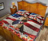 Ohaprints-Quilt-Bed-Set-Pillowcase-Beagle-Patriotic-Dog-Lover-God-Bless-America-Us-Flag-Custom-Personalized-Name-Blanket-Bedspread-Bedding-1190-Queen (80&#39;&#39; x 90&#39;&#39;)