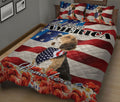 Ohaprints-Quilt-Bed-Set-Pillowcase-Beagle-Patriotic-Dog-Lover-God-Bless-America-Us-Flag-Custom-Personalized-Name-Blanket-Bedspread-Bedding-1190-King (90'' x 100'')