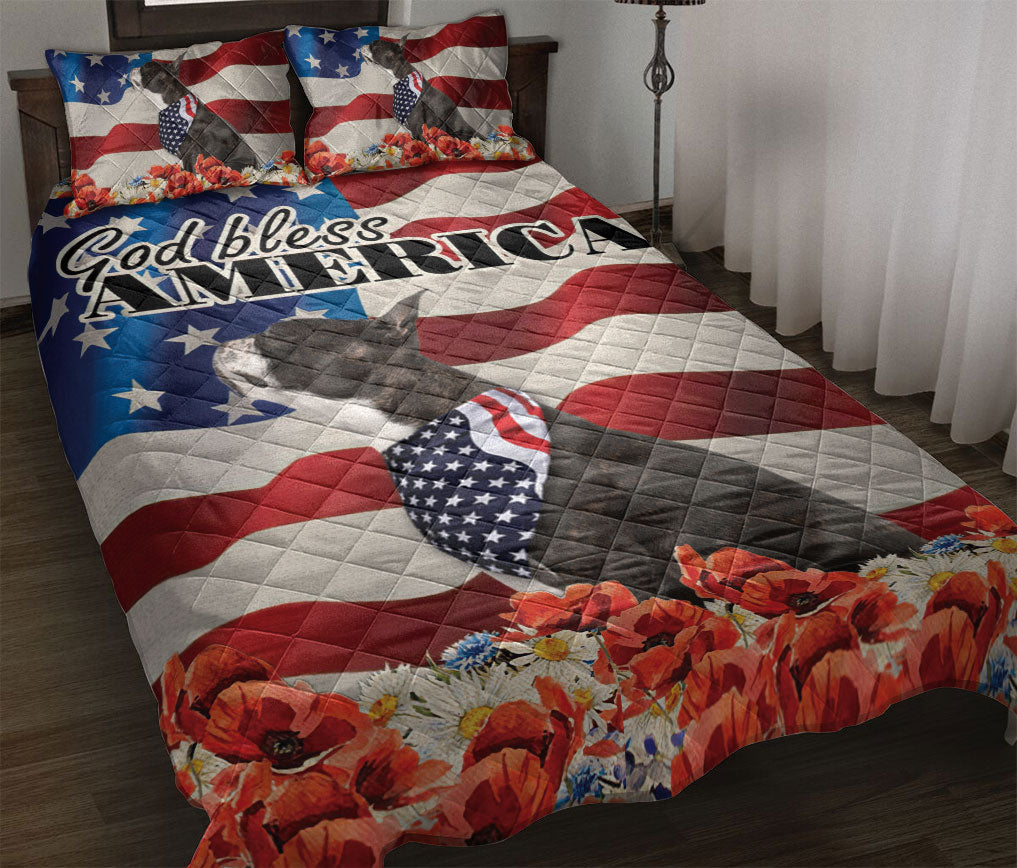 Ohaprints-Quilt-Bed-Set-Pillowcase-Boston-Terrier-Patriotic-Dog-Lover-God-Bless-America-Us-Flag-Blanket-Bedspread-Bedding-857-Throw (55'' x 60'')