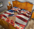 Ohaprints-Quilt-Bed-Set-Pillowcase-Boxer-Patriotic-Dog-Lover-God-Bless-America-Us-Flag-Blanket-Bedspread-Bedding-1437-Queen (80'' x 90'')