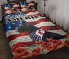 Ohaprints-Quilt-Bed-Set-Pillowcase-Black-German-Shepherd-Patriotic-Dog-Lover-God-Bless-America-Us-Flag-Blanket-Bedspread-Bedding-267-Throw (55&#39;&#39; x 60&#39;&#39;)