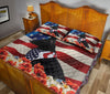 Ohaprints-Quilt-Bed-Set-Pillowcase-Black-German-Shepherd-Patriotic-Dog-Lover-God-Bless-America-Us-Flag-Blanket-Bedspread-Bedding-267-Queen (80&#39;&#39; x 90&#39;&#39;)