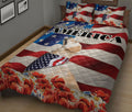 Ohaprints-Quilt-Bed-Set-Pillowcase-Golden-Retriever-Patriotic-Dog-Lover-God-Bless-America-Us-Flag-Blanket-Bedspread-Bedding-1670-King (90'' x 100'')