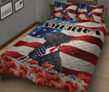 Ohaprints-Quilt-Bed-Set-Pillowcase-Black-Labrador-Dog-Lover-God-Bless-America-Us-Flag-Custom-Personalized-Name-Blanket-Bedspread-Bedding-1438-King (90'' x 100'')