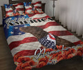 Ohaprints-Quilt-Bed-Set-Pillowcase-Chocolate-Labrador-Dog-Lover-God-Bless-America-Flag-Custom-Personalized-Name-Blanket-Bedspread-Bedding-2024-Throw (55'' x 60'')