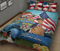 Ohaprints-Quilt-Bed-Set-Pillowcase-Boxer-Car-Patriotic-Dog-Lover-America-Us-Flag-Flower-Custom-Personalized-Name-Blanket-Bedspread-Bedding-604-King (90'' x 100'')