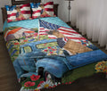 Ohaprints-Quilt-Bed-Set-Pillowcase-Boxer-In-Car-Patriotic-Dog-Lover-America-Us-Flag-Flower-Spring-Country-Road-Blanket-Bedspread-Bedding-860-Throw (55'' x 60'')