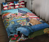 Ohaprints-Quilt-Bed-Set-Pillowcase-Boxer-In-Car-Patriotic-Dog-Lover-America-Us-Flag-Flower-Spring-Country-Road-Blanket-Bedspread-Bedding-860-Throw (55&#39;&#39; x 60&#39;&#39;)
