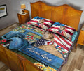 Ohaprints-Quilt-Bed-Set-Pillowcase-Bulldog-Patriotic-Dog-Lover-America-Us-Flag-Flower-Custom-Personalized-Name-Blanket-Bedspread-Bedding-1192-Queen (80'' x 90'')