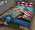 Ohaprints-Quilt-Bed-Set-Pillowcase-Dachshund-Car-Patriotic-Dog-Lover-America-Us-Flag-Flower-Spring-Country-Road-Blanket-Bedspread-Bedding-2026-King (90'' x 100'')