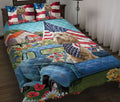 Ohaprints-Quilt-Bed-Set-Pillowcase-Golden-Doodle-Patriotic-Dog-Lover-America-Us-Flag-Flower-Spring-Country-Road-Blanket-Bedspread-Bedding-2027-Throw (55'' x 60'')