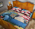 Ohaprints-Quilt-Bed-Set-Pillowcase-Labrador-In-Car-Patriotic-Dog-Lover-America-Us-Flag-Flower-Spring-Country-Road-Blanket-Bedspread-Bedding-1442-Queen (80'' x 90'')