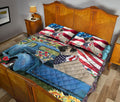 Ohaprints-Quilt-Bed-Set-Pillowcase-Pug-In-Car-Patriotic-Dog-Lover-America-Us-Flag-Flower-Spring-Country-Road-Blanket-Bedspread-Bedding-2028-Queen (80'' x 90'')