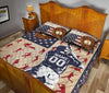 Ohaprints-Quilt-Bed-Set-Pillowcase-Baseball-Player-Fan-Batter-Pose-America-Flag-Custom-Personalized-Name-Number-Blanket-Bedspread-Bedding-162-Queen (80&#39;&#39; x 90&#39;&#39;)