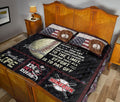 Ohaprints-Quilt-Bed-Set-Pillowcase-Patchwork-Baseball-Player-Fan-Ball-Black-Custom-Personalized-Name-Blanket-Bedspread-Bedding-1334-Queen (80'' x 90'')