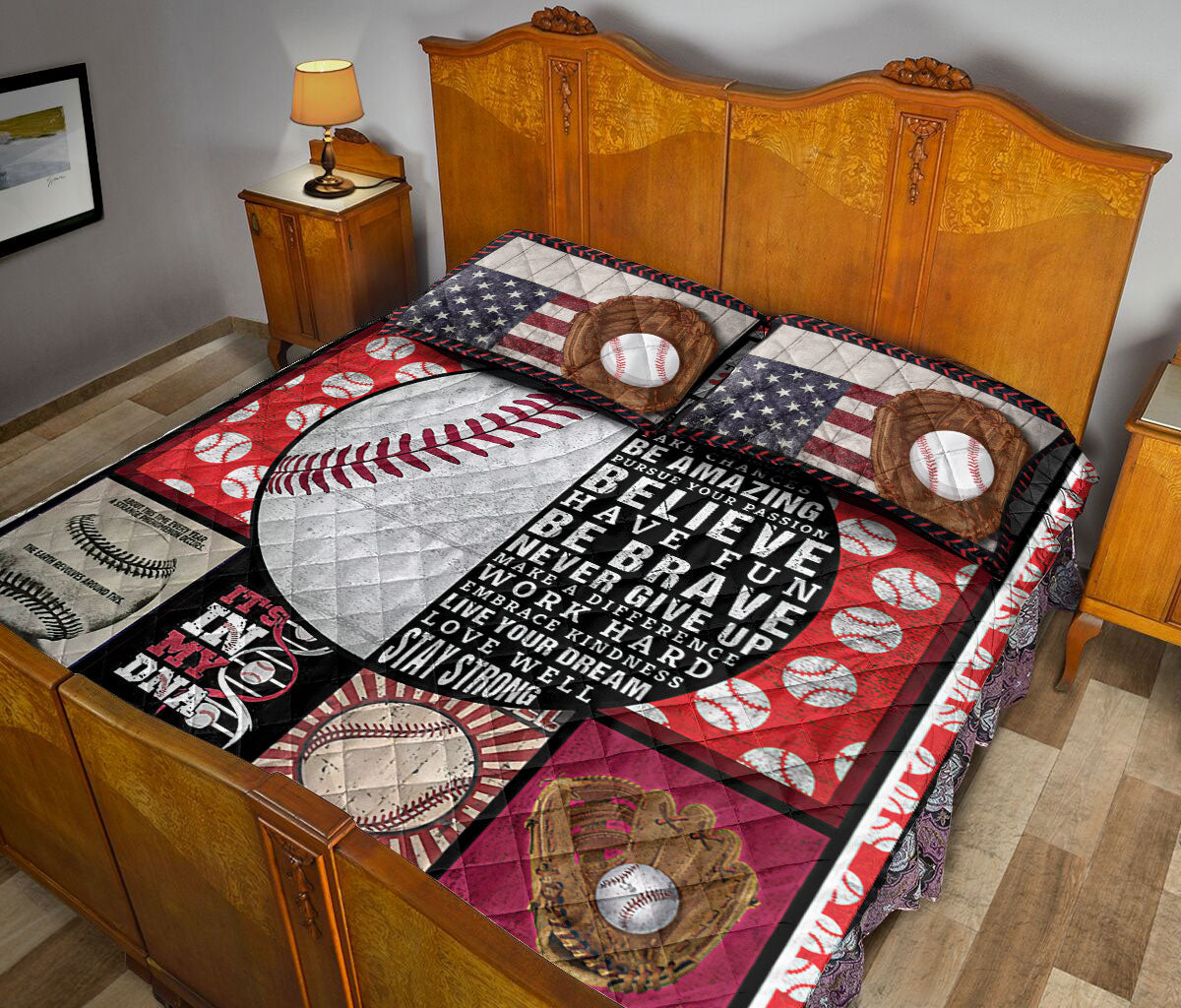 Ohaprints-Quilt-Bed-Set-Pillowcase-Patchwork-Baseball-Ball-Baseball-Player-Lover-Fan-Gift-Idea-Blanket-Bedspread-Bedding-1922-Queen (80'' x 90'')