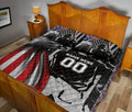 Ohaprints-Quilt-Bed-Set-Pillowcase-Baseball-Boy-Lover-Fan-Gift-Us-Flag-Black-Custom-Personalized-Name-Number-Blanket-Bedspread-Bedding-756-Queen (80'' x 90'')