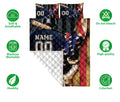 Ohaprints-Quilt-Bed-Set-Pillowcase-America-Us-Flag-Baseball-Player-Lover-Gift-Custom-Personalized-Name-Number-Blanket-Bedspread-Bedding-1924-Double (70'' x 80'')