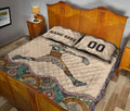 Ohaprints-Quilt-Bed-Set-Pillowcase-Baseball-Sofftball-Girl-Pitcher-Mandala-Idea-Custom-Personalized-Name-Number-Blanket-Bedspread-Bedding-3178-King (90'' x 100'')