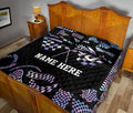 Ohaprints-Quilt-Bed-Set-Pillowcase-Checkered-Racing-Flag-Racer-Custom-Personalized-Name-Number-Blanket-Bedspread-Bedding-3318-King (90'' x 100'')