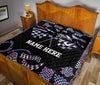 Ohaprints-Quilt-Bed-Set-Pillowcase-Checkered-Racing-Flag-Racer-Custom-Personalized-Name-Number-Blanket-Bedspread-Bedding-3318-King (90&#39;&#39; x 100&#39;&#39;)