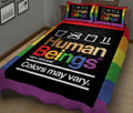 Ohaprints-Quilt-Bed-Set-Pillowcase-Lgbt-Pride-Rainbow-Human-Being-Gay-Lesbian-Transgender-Bisexual-Unique-Idea-Blanket-Bedspread-Bedding-1817-King (90'' x 100'')