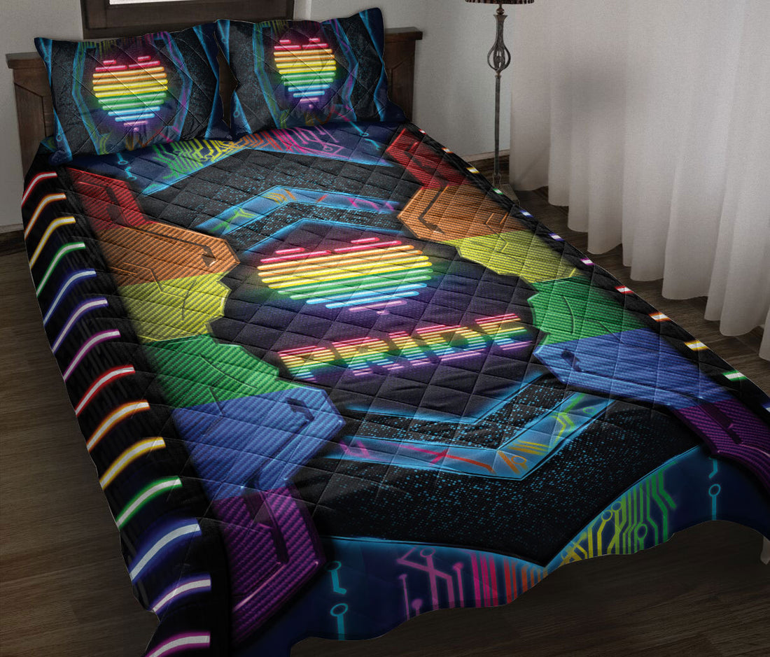 Ohaprints-Quilt-Bed-Set-Pillowcase-Lgbt-Pride-Rainbow-Heart-Unique-Idea-Gift-Housewarming-Gay-Lesbian-Bisexual-Blanket-Bedspread-Bedding-2434-Throw (55'' x 60'')