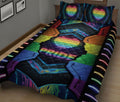 Ohaprints-Quilt-Bed-Set-Pillowcase-Lgbt-Pride-Rainbow-Heart-Unique-Idea-Gift-Housewarming-Gay-Lesbian-Bisexual-Blanket-Bedspread-Bedding-2434-King (90'' x 100'')