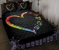 Ohaprints-Quilt-Bed-Set-Pillowcase-Lgbt-Pride-Rainbow-Heart-Mandala-Gay-Bisexual-Transgender-Lesbian-Symbol-Sign-Blanket-Bedspread-Bedding-2534-Throw (55'' x 60'')