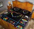 Ohaprints-Quilt-Bed-Set-Pillowcase-Patchwork-Lgbt-Pride-Symbol-Rainbow-Heart-Unicorn-Lips-Human-Being-Unique-Idea-Blanket-Bedspread-Bedding-1351-Queen (80'' x 90'')