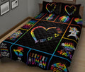 Ohaprints-Quilt-Bed-Set-Pillowcase-Patchwork-Lgbt-Pride-Symbol-Rainbow-Heart-Unicorn-Lips-Human-Being-Unique-Idea-Blanket-Bedspread-Bedding-1351-King (90'' x 100'')